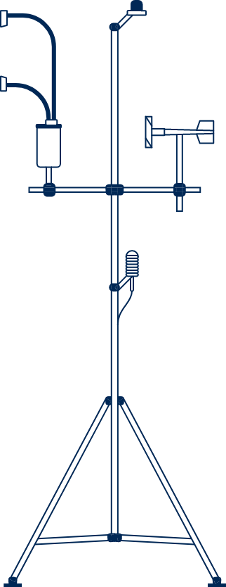 Most weather stations are suitable for deployment of the LI-710.